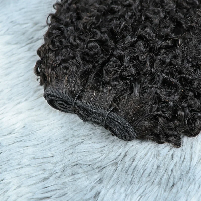 100 grams Kinky Curly Human Hair Bundles Bouncy curly hair weaving raw virgin water jerry curly human hair bundles extensions