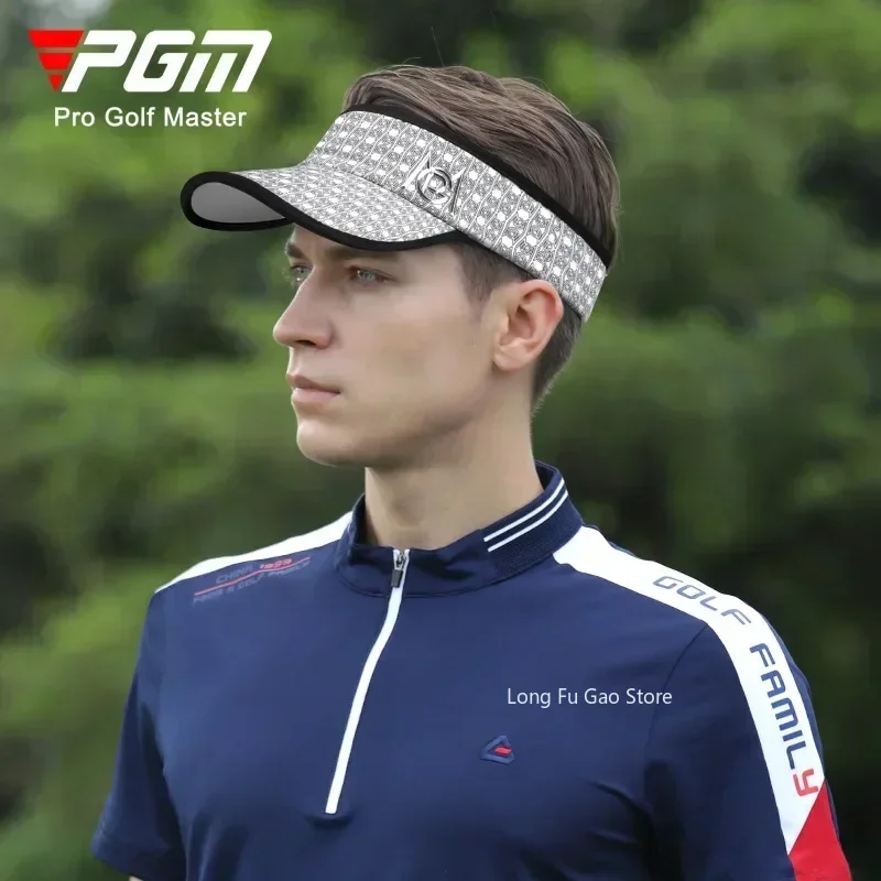 PGM Men's Golf Caps  Top Bucket  Hats Sun Protection Shade Breathable Male Casual Cap Moisture Wicking Sun Hat MZ045