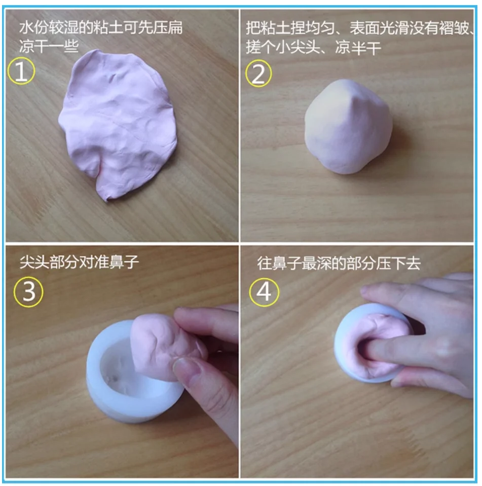 Face Silicone  Mould Ultra Light Clay Soft Ceramic   Edition  Large Mold   mannequin body