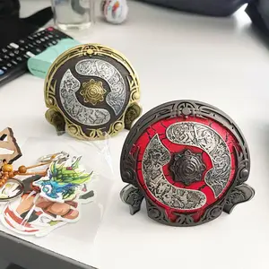 Dota 2 figura Pudge Figure do jogo chaveiro campeão imortal escudo aegis figuras de ação BKB Dota2 brinquedos pudge Roshan shadow fiend piscar chaveiro funko boneco jugg PA aegis of the champions dota2 action figure 10 principais vendas dota 2 chaveiro - №3