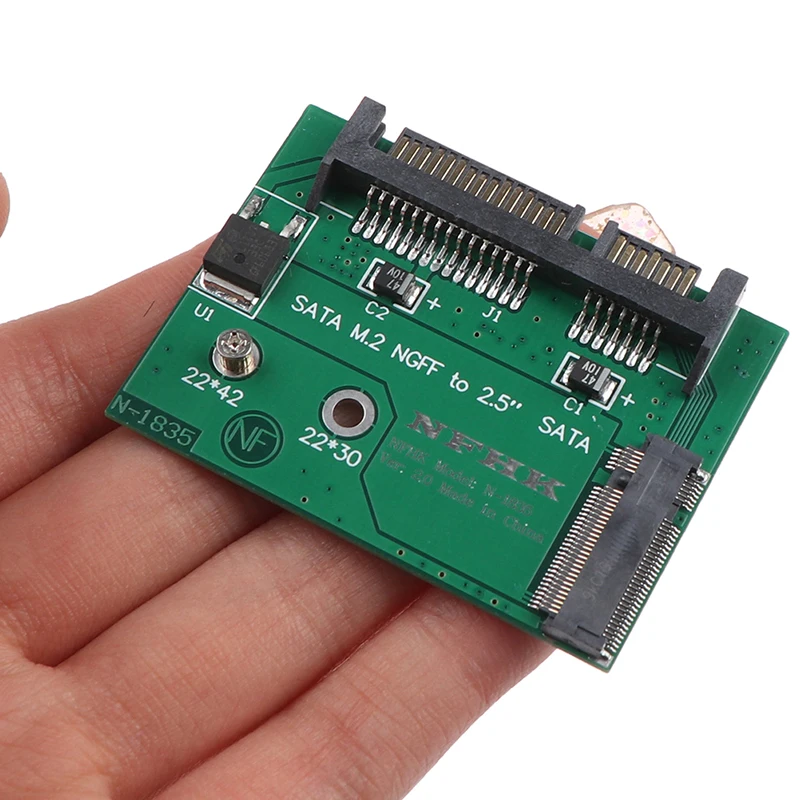 SN 1pc new M.2 NGFF Ssd Solid State Hard Disk To Half High 2.5 Inch Sata3 Adapter Card
