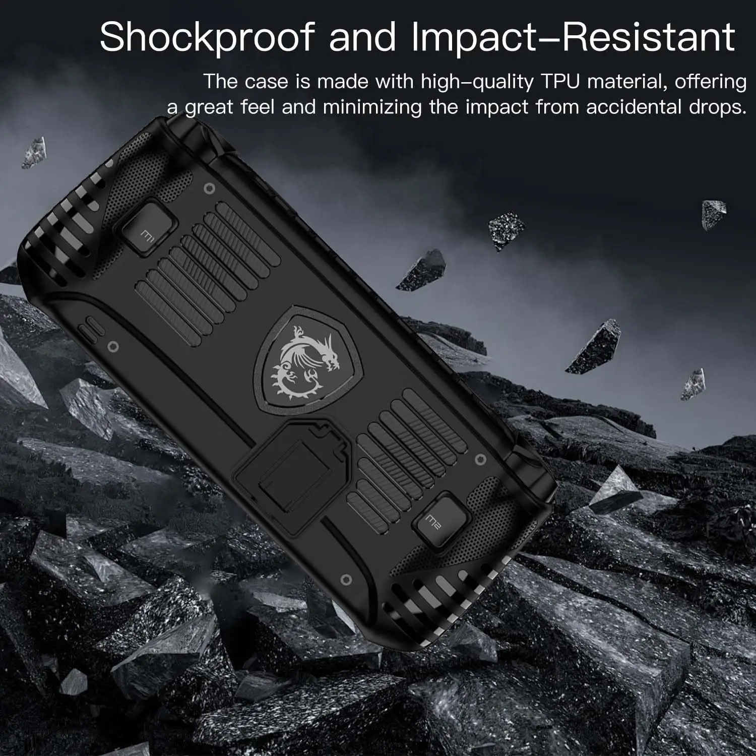 Case for MSI Claw 8 AI+ TPU Soft Protective Cover with Kickstand，Anti-Scratch & Shockproof Protection Case Accessories