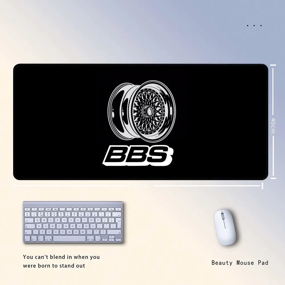 BBS Mousepad Gaming 400x900 Locking Edge Big Gamer Large Rubber Art Computer Mousepad Laptop Desk Mat