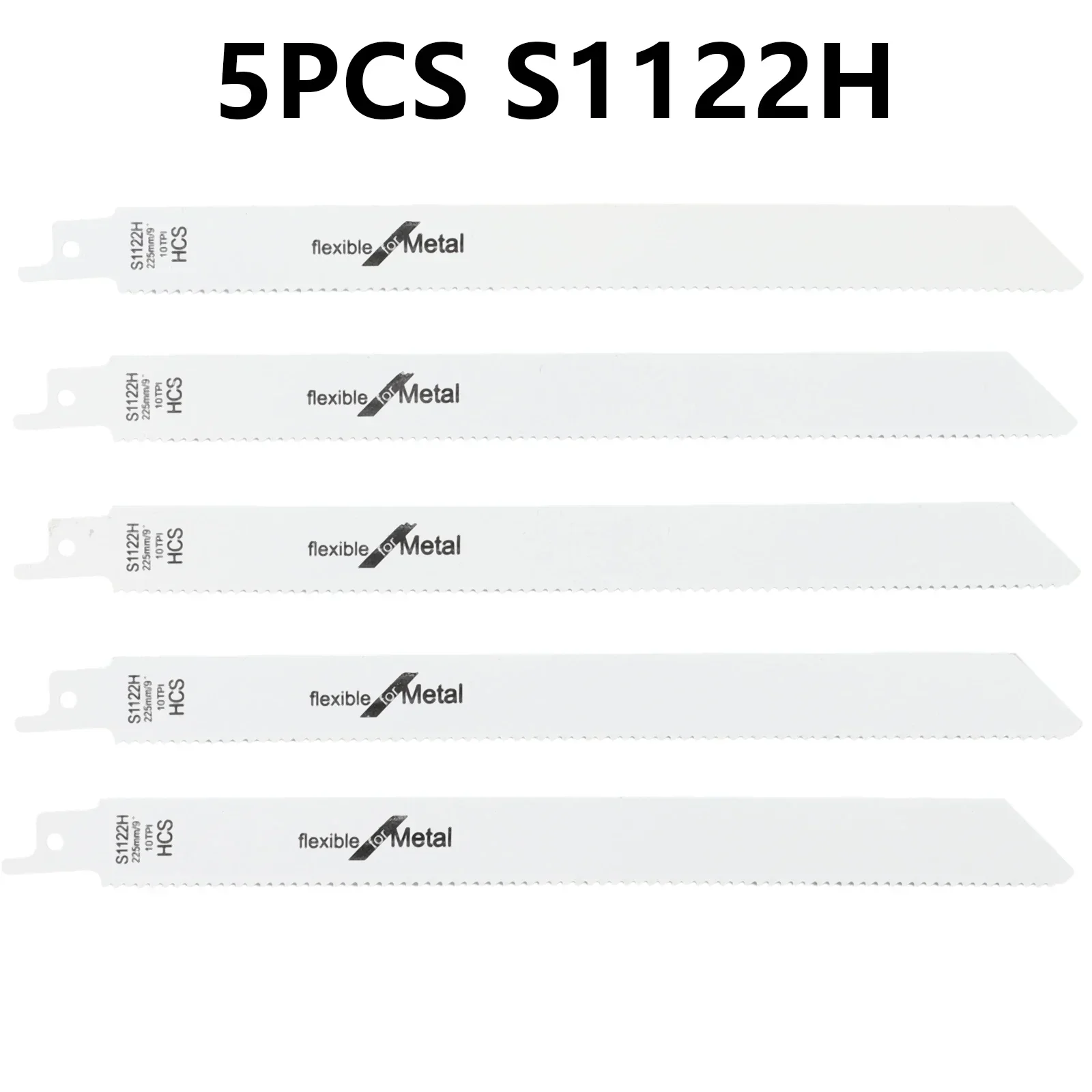 Imagem -02 - Conjunto 225 mm Bi-metal Alternativo Lâmina de Serra de Corte de Madeira de Metal Sabre Viu 10tpi Haste Universal Carpintaria Gabarito Lâmina de Serra Peças