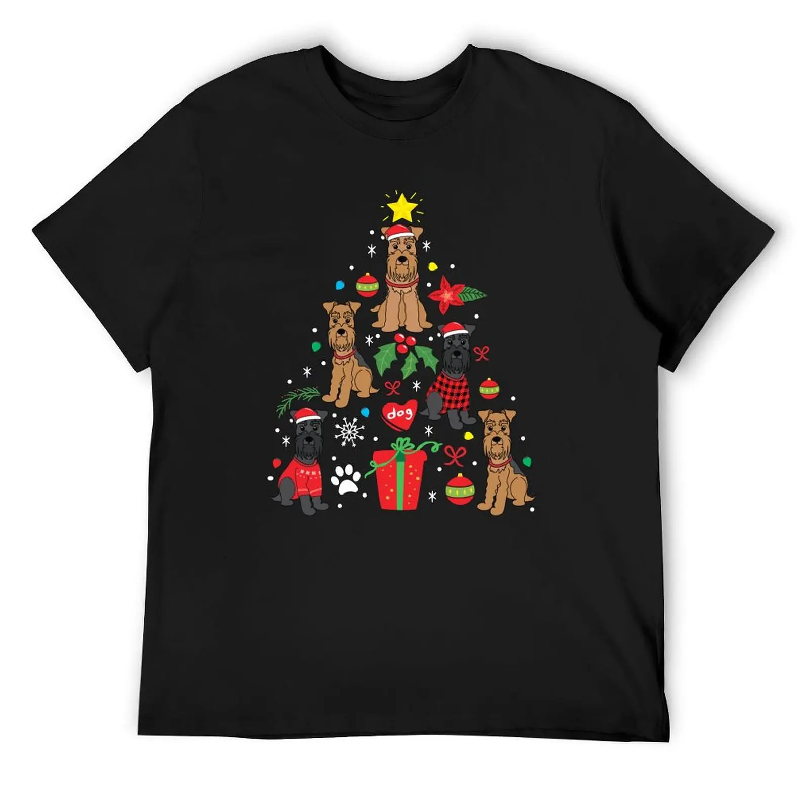 

Lakeland Terrier Romagnolo Christmas Ornament Tree T-Shirt oversized anime clothes customizeds summer tops mens cotton t shirts