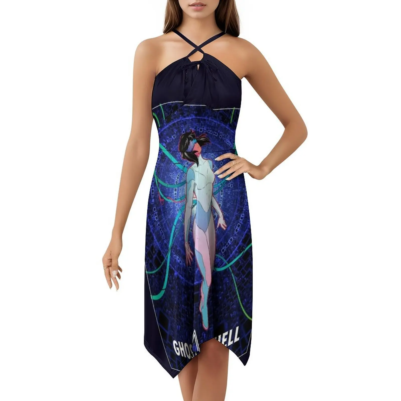 فستان شبح في الصدفة بوهو شيك أنيق موضة شاطئ حفل زفاف ثوب شبح في الصدفة أنيمي مانغا شبح الملابس النسائية #5