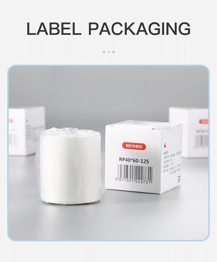 NiiMBOT B1/B21/B203/B3S 10Rolls Label Paper Not Waterproof Name Stickers Diy Label Printing Stickers Household Storage