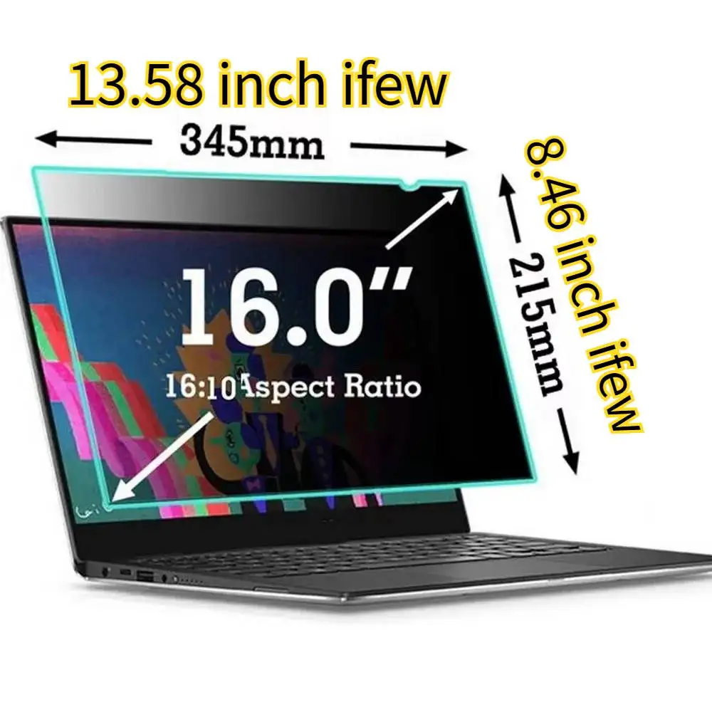 Laptop PC Monitor Sichtschutzfolie Anti-Spy-Film Notebook Computer Anti-Peeping-Filter 12,5 13,3 14 15,6 16 17,3 Zoll
