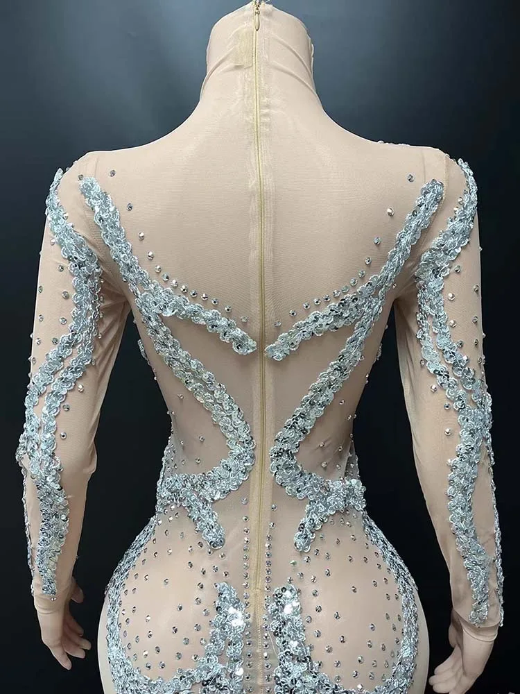 Hoge kwaliteit strass pailletten sexy elastische wikkelrok 2025, nieuwe modieuze aangepaste dameskleding