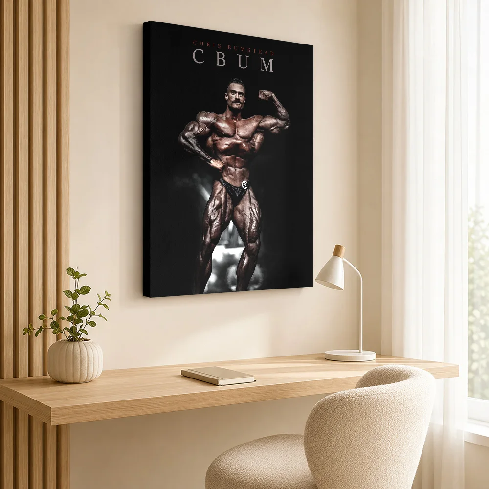 Chris Bumstead CBUM Bodybuilding Canvas Print Poster Customized Photo Fitness Motivation Wall Paintings Decoration for Bedroom