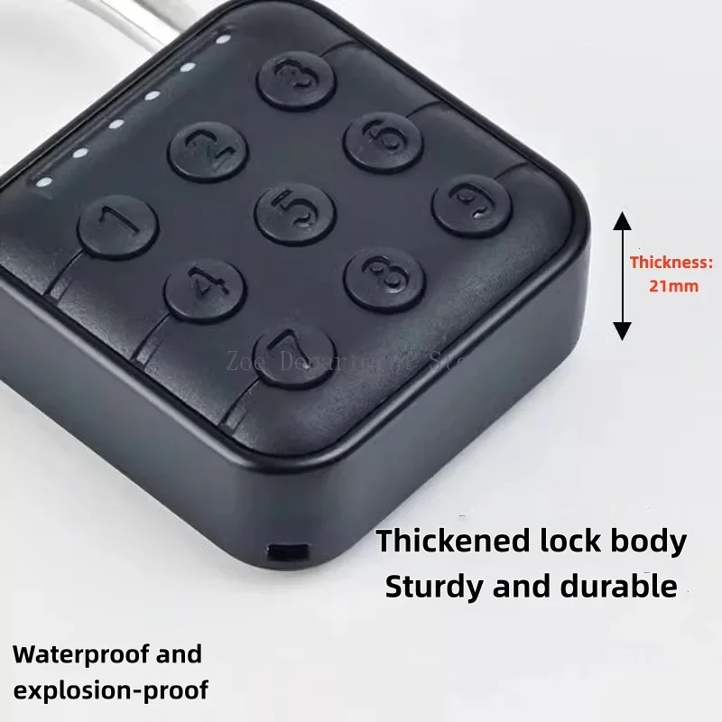 Waterproof Password Padlock Combination Lock Padlock Door Lock Keyless for House Security Luggage Bag Case Anti-theft Lock