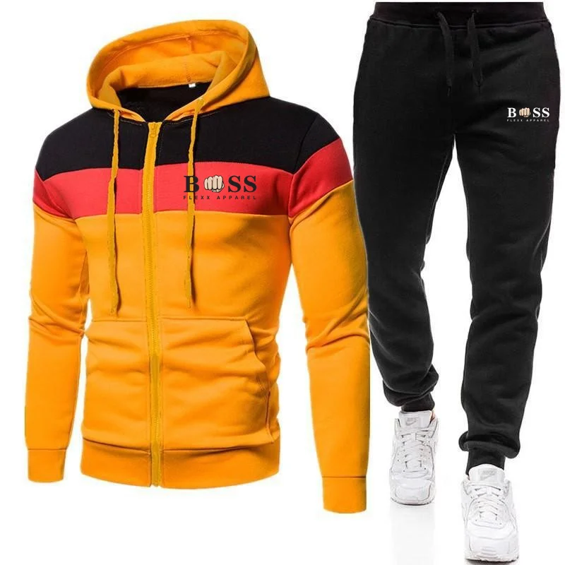 2023 Fashion Tracksuit For Men Hoodie Fitness Gym Clothing Men Running Set Sportswear Jogger Men\'S Tracksuit Winter Suit Sports