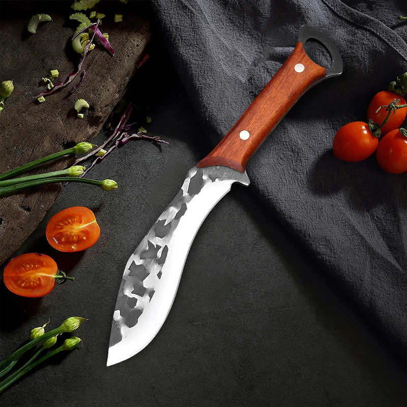 Küchenmesser Hackmesser Fleisch hacken Gemüse schneiden Obst Fisch Filetier messer Hands chmiede Klinge Metzger Knochen messer Kochbeil