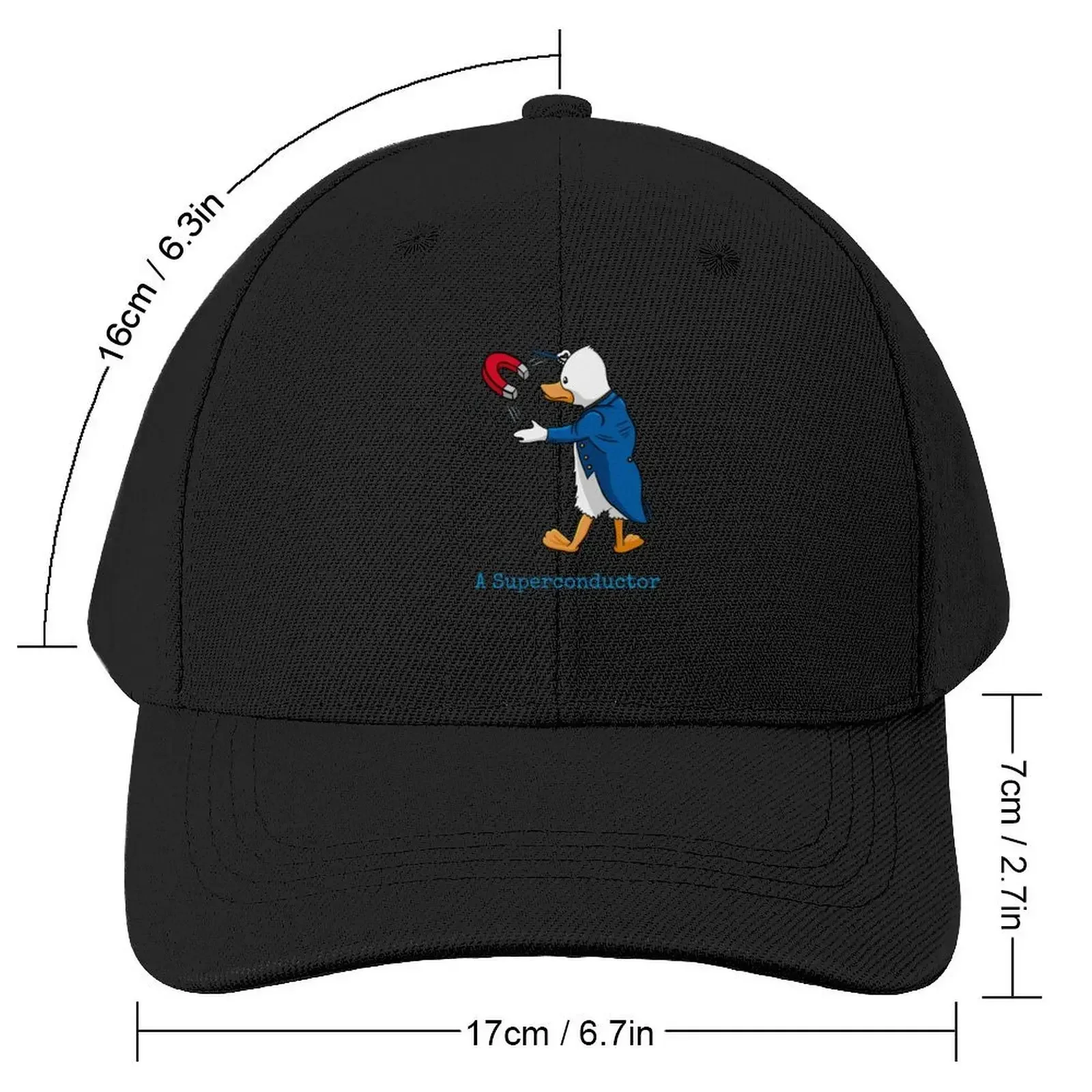 A Superconductor scientific joke Baseball Cap Sports Cap Anime Hat Thermal Visor Mountaineering Girl Men's