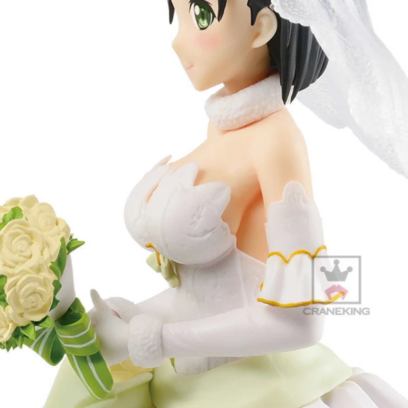 In Stock Original Bandai BANPRESTO EXQ Kirigaya Suguha Wedding Dress Action Figure Animation Gift Model Collector Anime Genuine