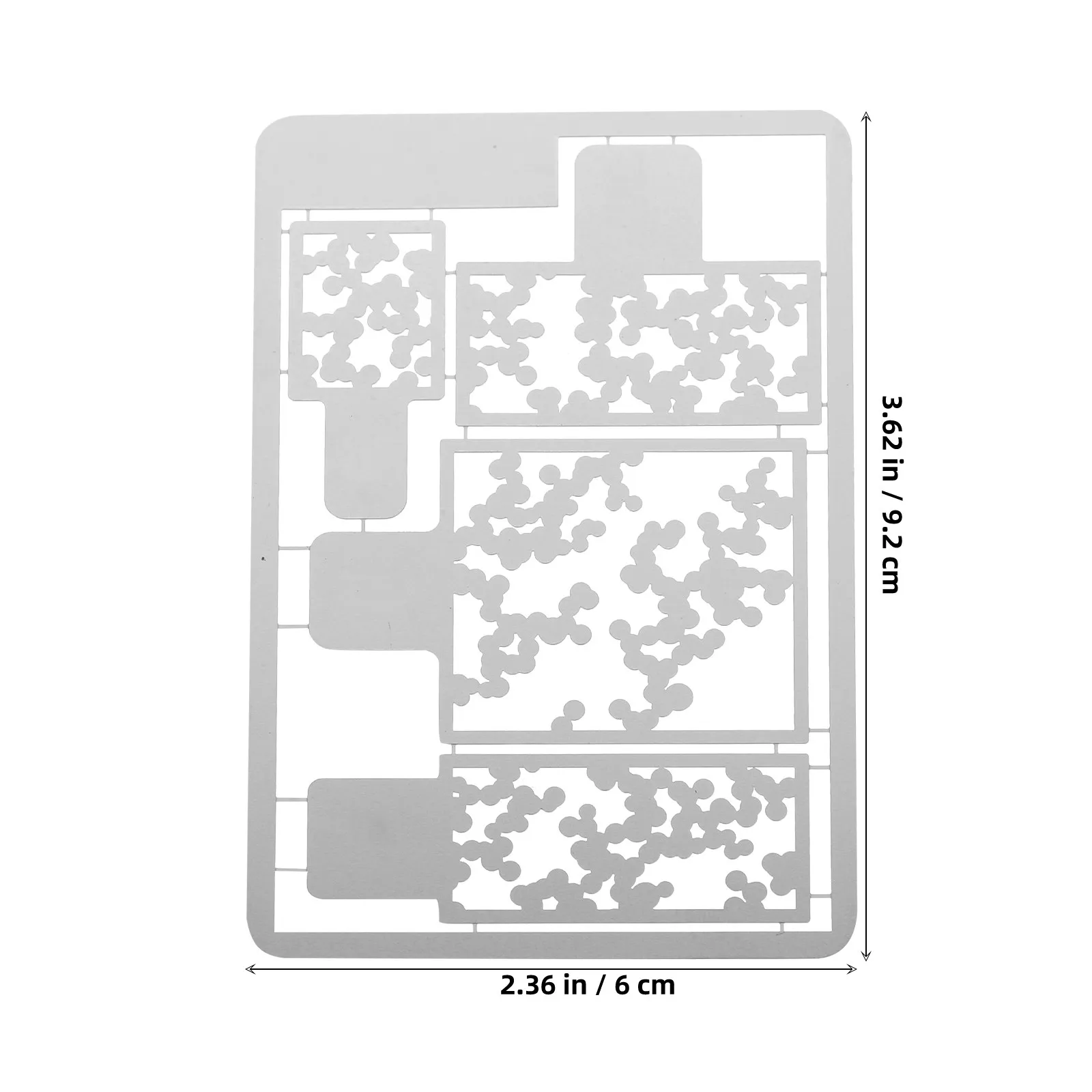 Portable Stencil Template For Scale Painting Spray Paint Artist Professional Camo Stainless Steel Hollow-out