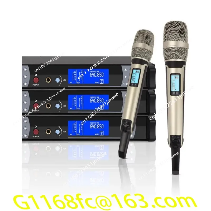 High Quality SKM9000 Professional Ultra-high Frequency Wireless Microphone with 2-channel Reception for 150m Performance Use