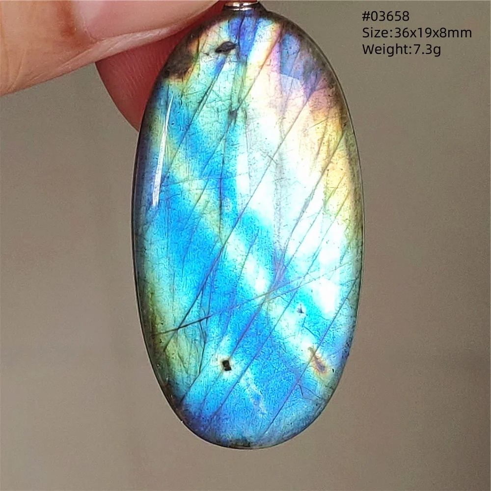 

Natural Blue Light Labradorite Pendant Jewelry 69x56x10mm Rectangle Big Flash Labradorite Bead Necklace Women Men AAAAAA