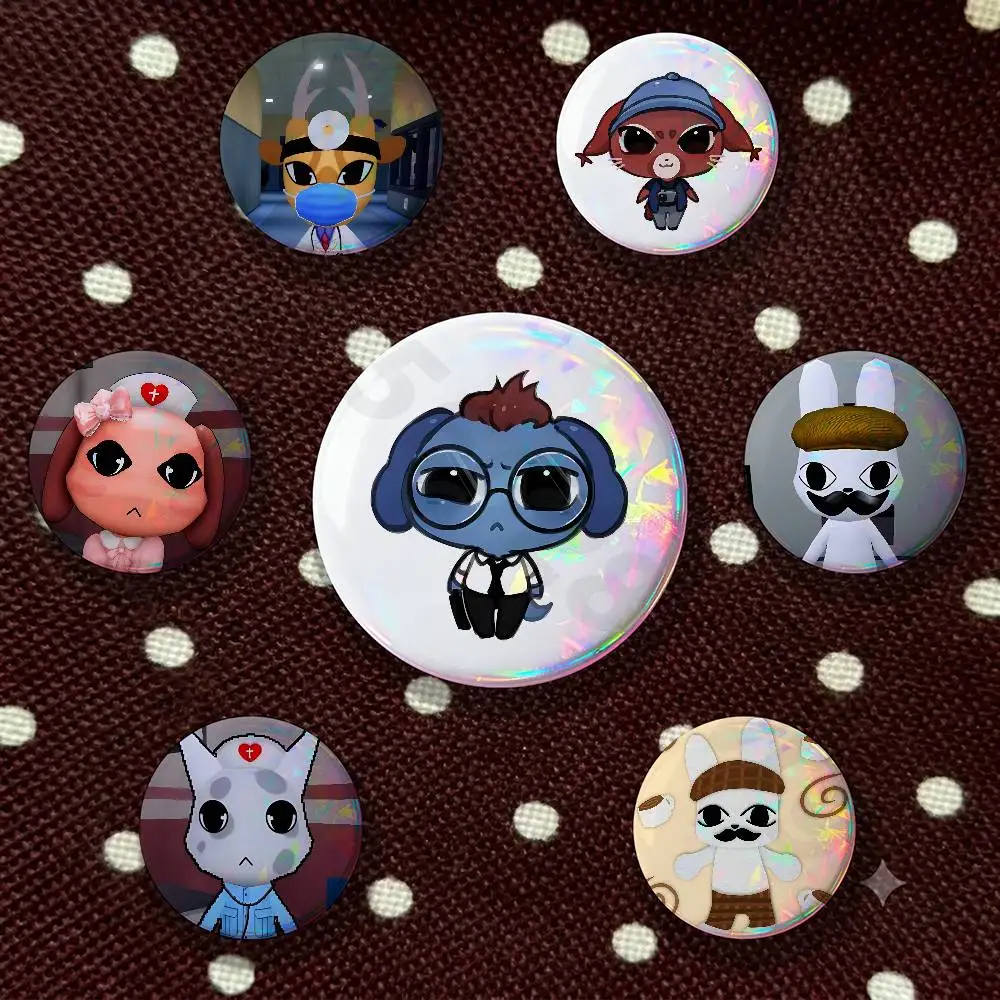 A-Animal Hospital Pins 58mm Cute Cartoon Badge Handmade Brooches for Backpack Accessories Jewelry Gifts