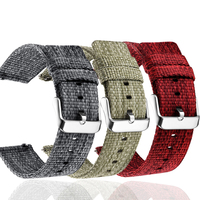 20 22mm Nylon Canvas Bracelet For Ticwatch E2 S2 E3 GTH 2 Pro 3 GTX 4G 2 E Watch Strap For Ticwatch Pro3 Ultra GPS Band