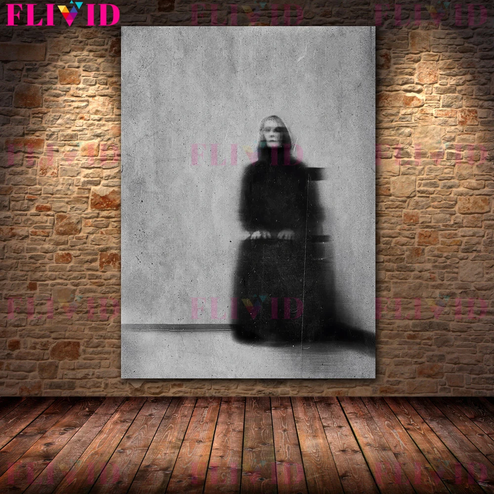 Scary Ghosts On The Hillside Vintage Wall Art Canvas Painting The Demonic Shadow That Roams The Village Art Poster Print Decor