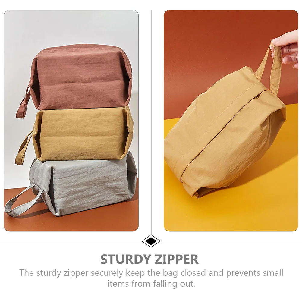 

2pcs Travel Storage Bag Lightweight Organizer Portable Sock Accessory Multifunction Handheld Bag For Toiletry Makeup