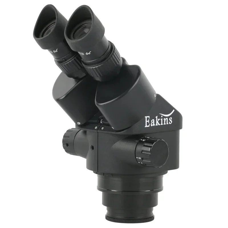 7X45X Magnification Continuous Zoom Binocular Stereo Microscope WF10X/20mm Large Field Eyepiece Distance 100mm For PCB Soldering