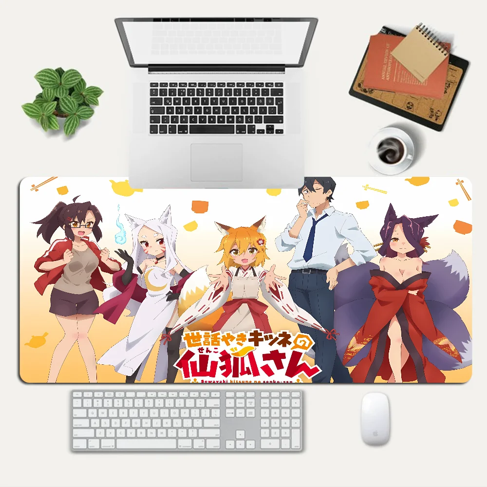 The Helpful Fox Senko-san Mousepad Custom Skin Desktop Desk Mat Kawaii Gaming Accessories Students Writing Pad for PC Computer T