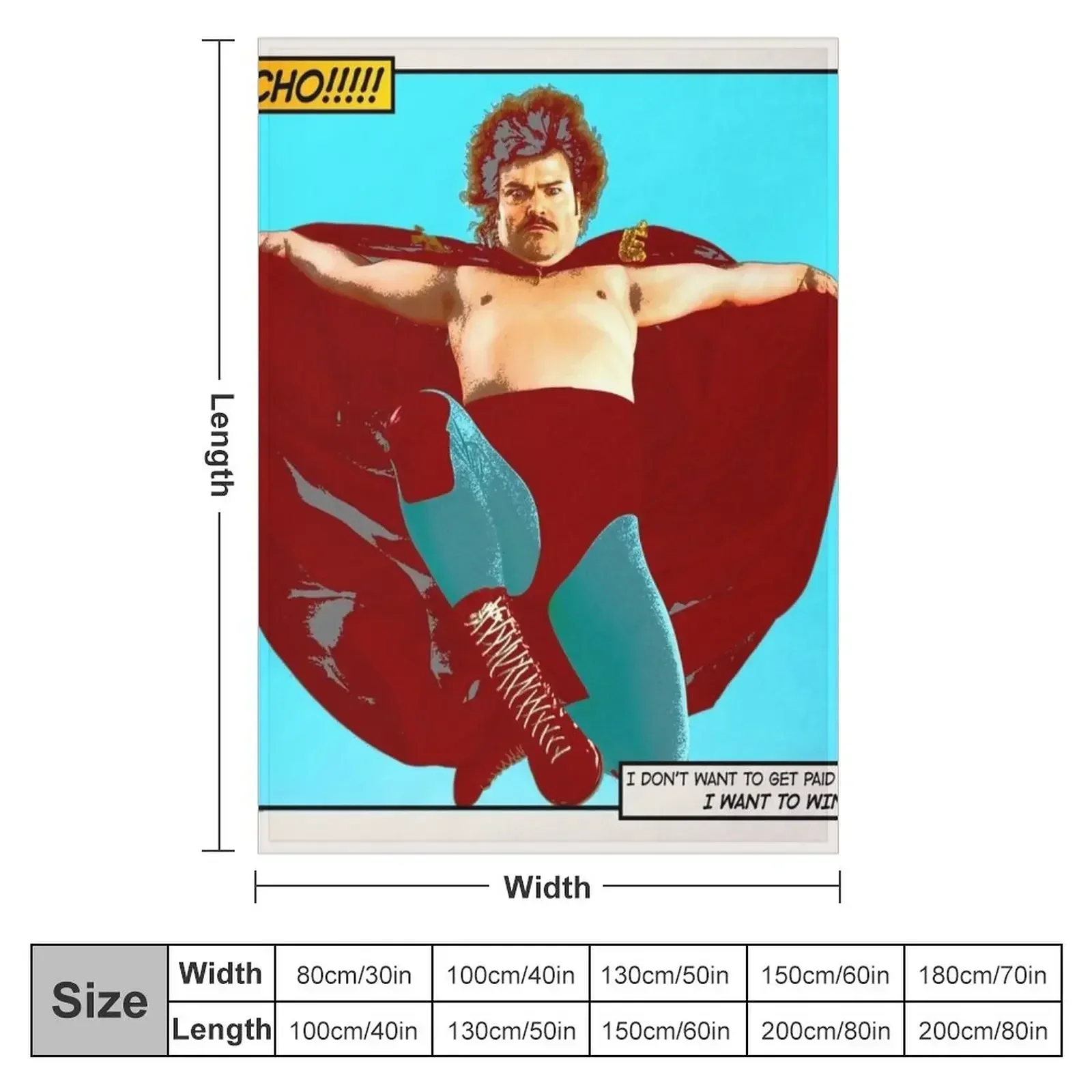 Nacho Libre - I Want To Win! Throw Blanket Thermals For Travel Moving Decorative Sofas Summer Blankets