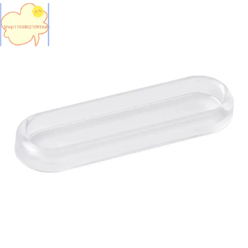【HT】4Pcs Clear Soft PU Drawer Pull Set Wearproof Non Slip for Cabinet Sliding Door Wardrobe RV Camper Van Interior Renovation