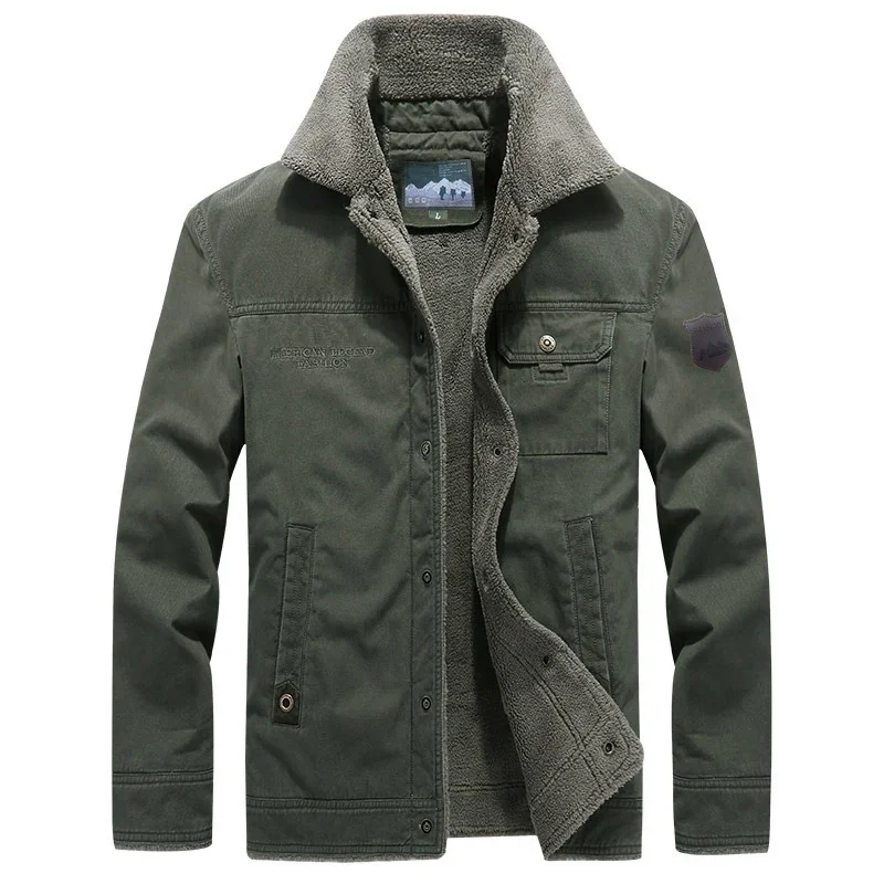 Giacca a vento giacca invernale uomo fodera in lana spessa giacche calde uomo Outdoor militare Mens cappotti Chaqueta Hombre Plus Size M-6XL