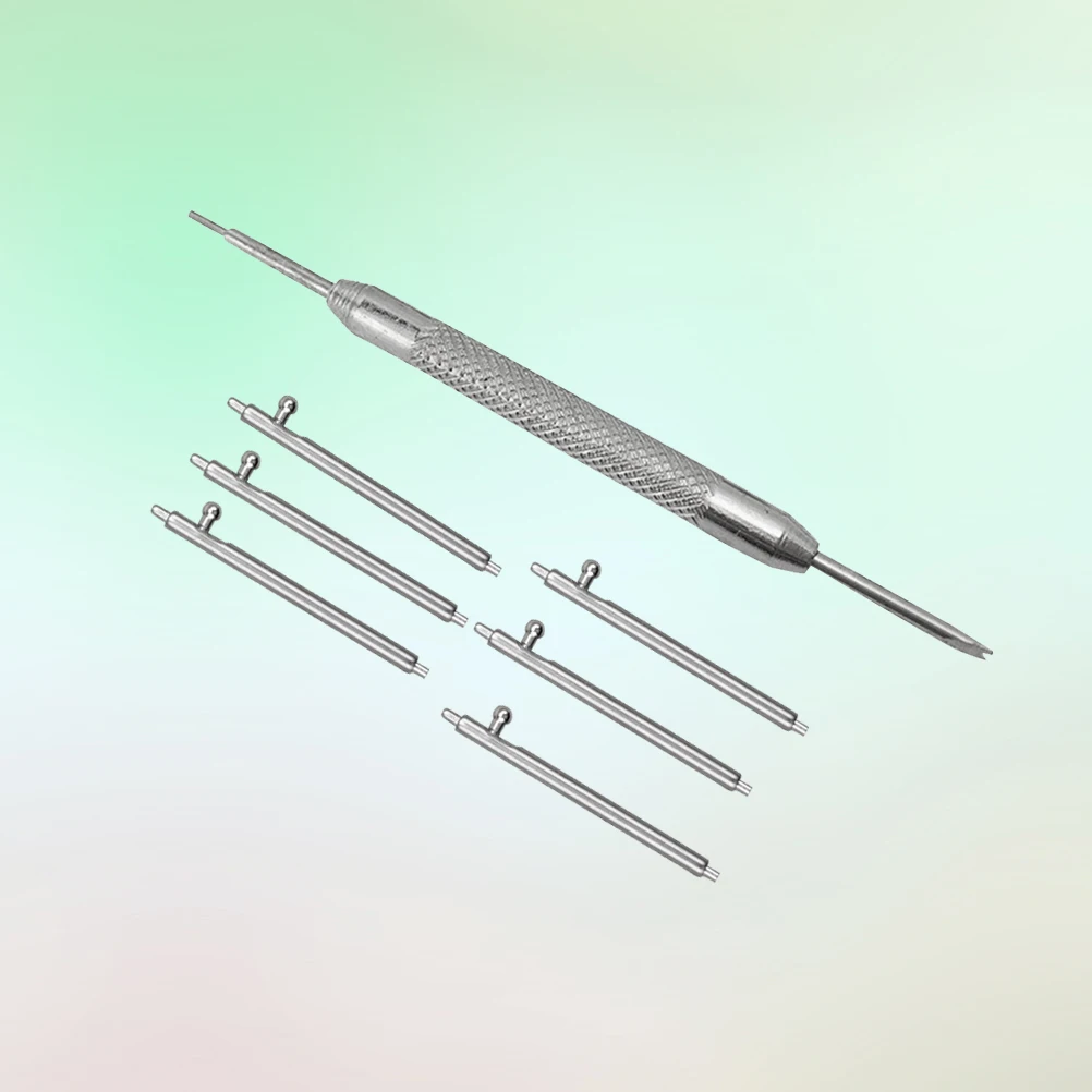 

7pcs Watch Band Repair Tool Metal Bracelet Spring Bar Remover Watchbands Opener Connecting Pin Tool 1.5*18Mm Heavy Duty Handle