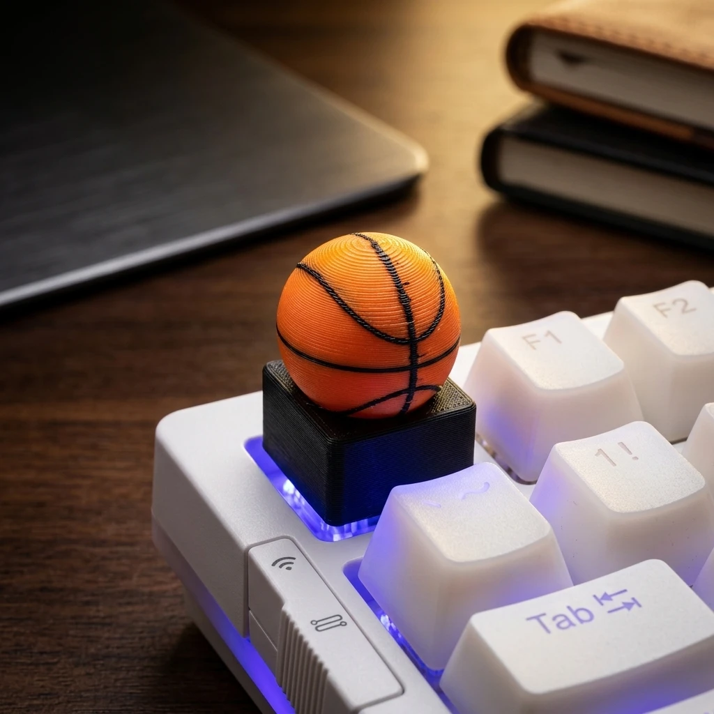 Basketball shape, ESC key cap, compatible layout-creative mechanical keyboard decoration, computer key cap