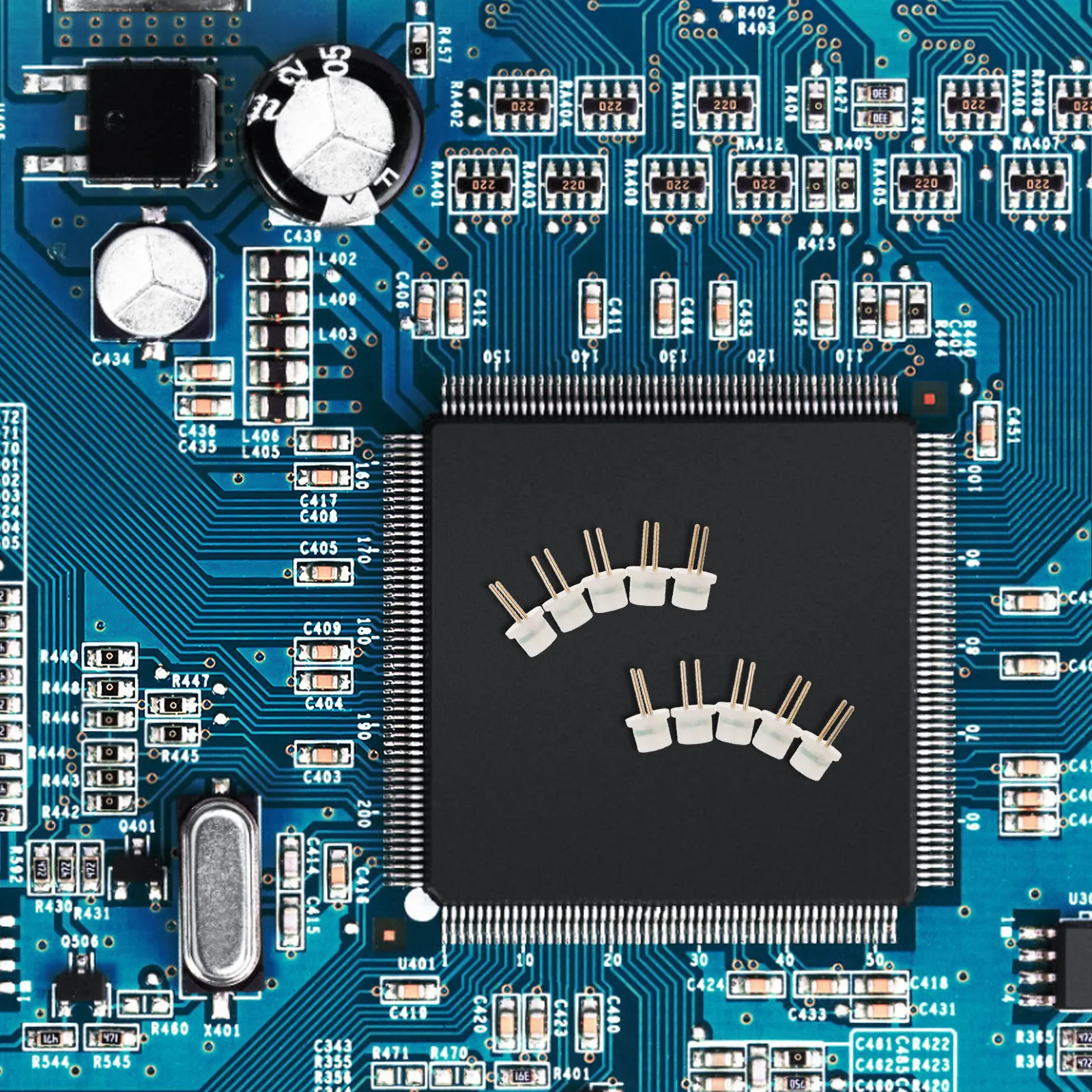 10Pcs Car Circuit Tester Resistance Set High Precision Automotive Electrical Test Tool with Built-in Decoder Harness for Vehicle