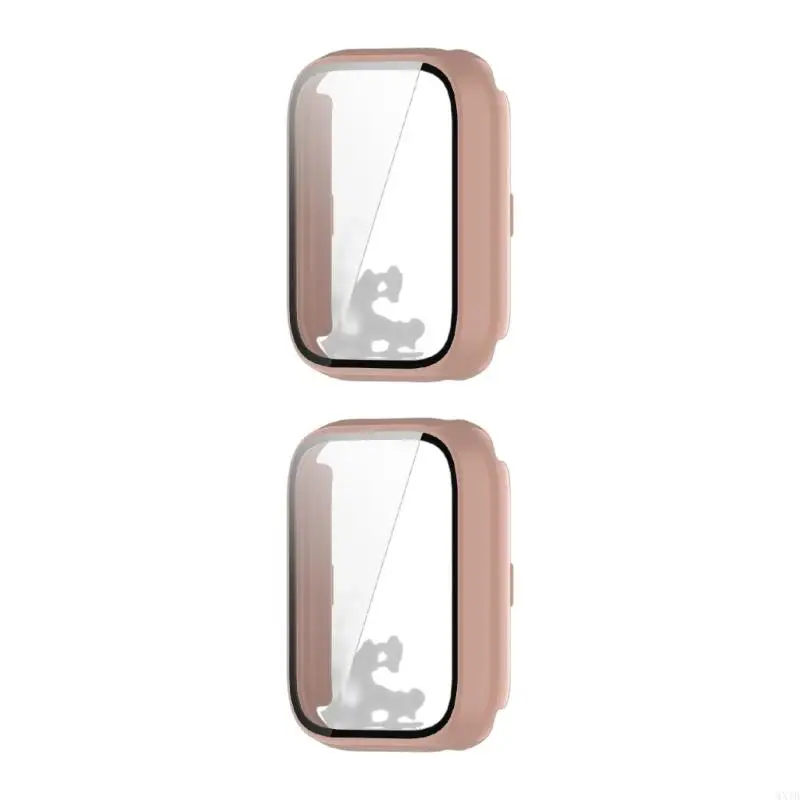 ฟิล์มกระจกอุณหภูมิ+ตัวเคสหน้าจอป้องกันการครอบคลุมแบบเต็มหน้าปกพีซีแข็งเปลือกหอยสแตรช