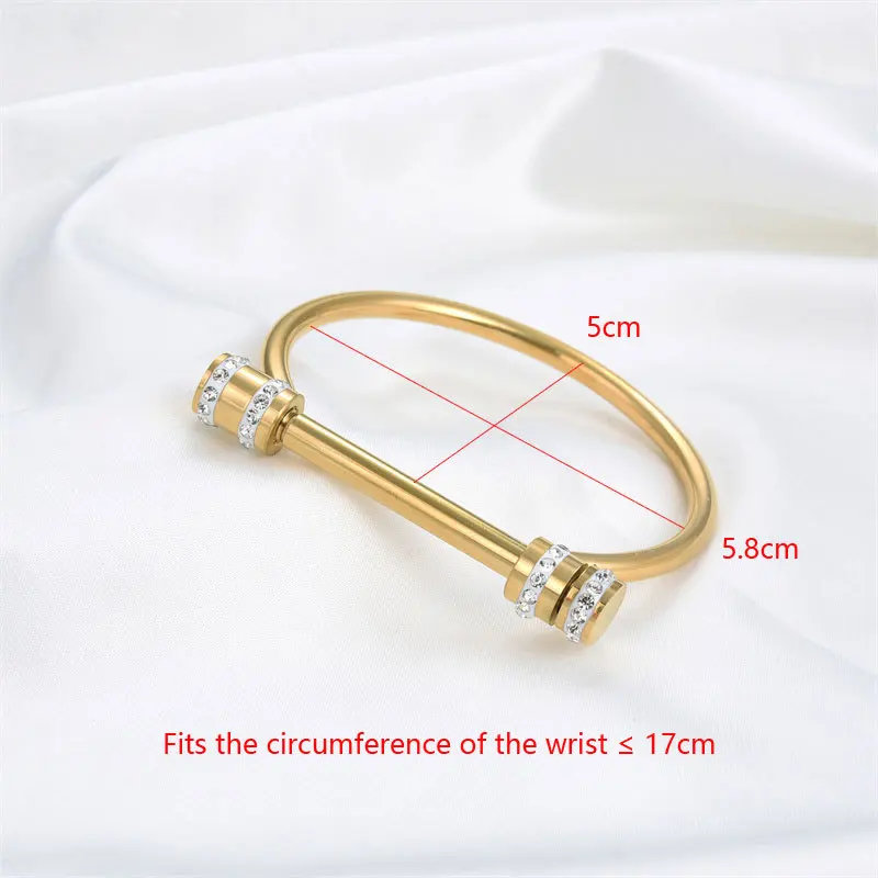 Europe and the United States Trend of High-Quality Stainless Steel Bangles D-Shaped Men and Women Bracelets Jewellery Gifts