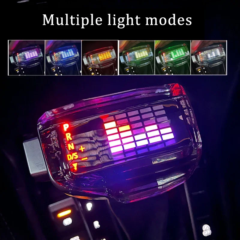 Crystal Led Gear Shift Knob Car Accessories Gearbox Handle Lever Knobs For Audi A6 C6 C7 A3 8P A4 B8 S5 S6 S7 A7 A5 8t Q5 Q7 4L