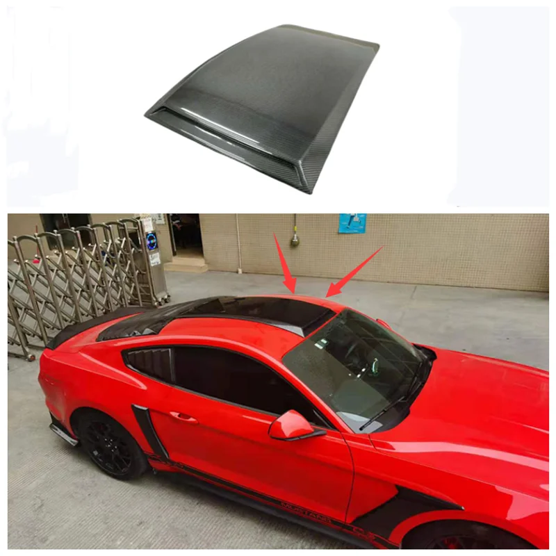 

Fit For Ford Mustang 2015-2022 High Quality Carbon Fiber Car Rrim Tuyere Roof Tail Trim Spoiler Accessories