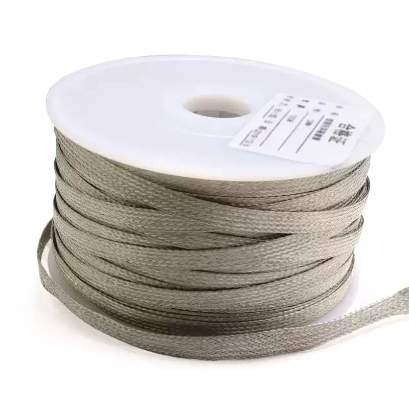 1Meters Pure Copper Tinned Bare Ground Braid Lead Wire Metal Sheath Screening Signal Wire Cable Shielded 2-40mm