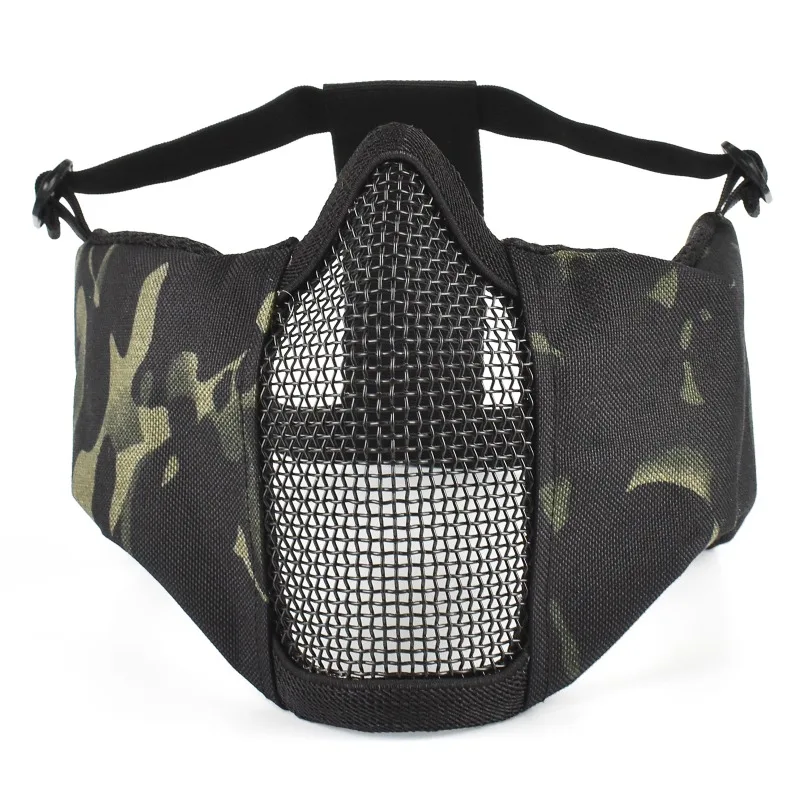 Outdoor Field Breathable and Waterproof Elastic Wire Face Protection Mask Transparent Photosensitive Color-changing Goggles