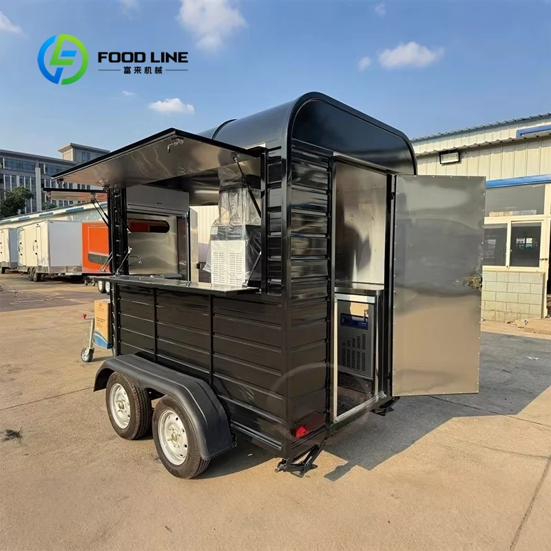Commercial Factory Outlet Food Truck Small Fully Equipped Street License Van with Ice Cream BBQ