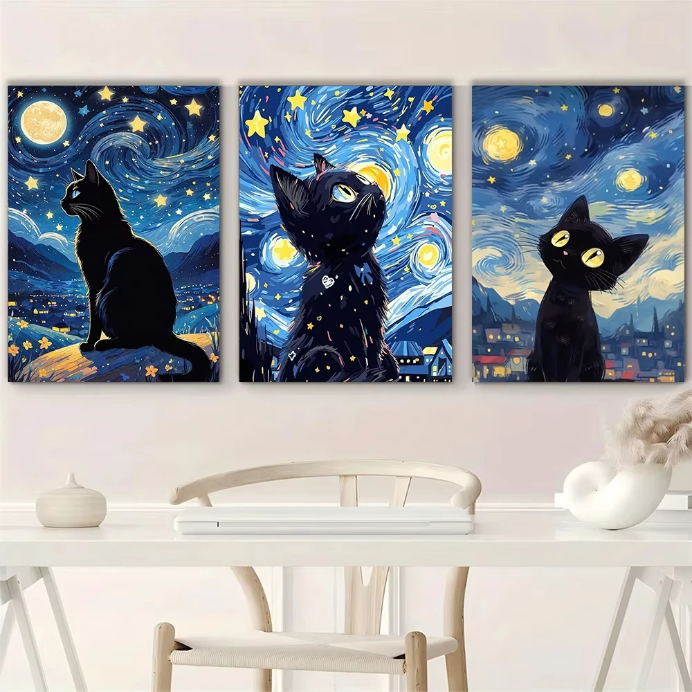 Art Craft Night - طقم رسم بالألماس ثلاثي الأبعاد 5D،