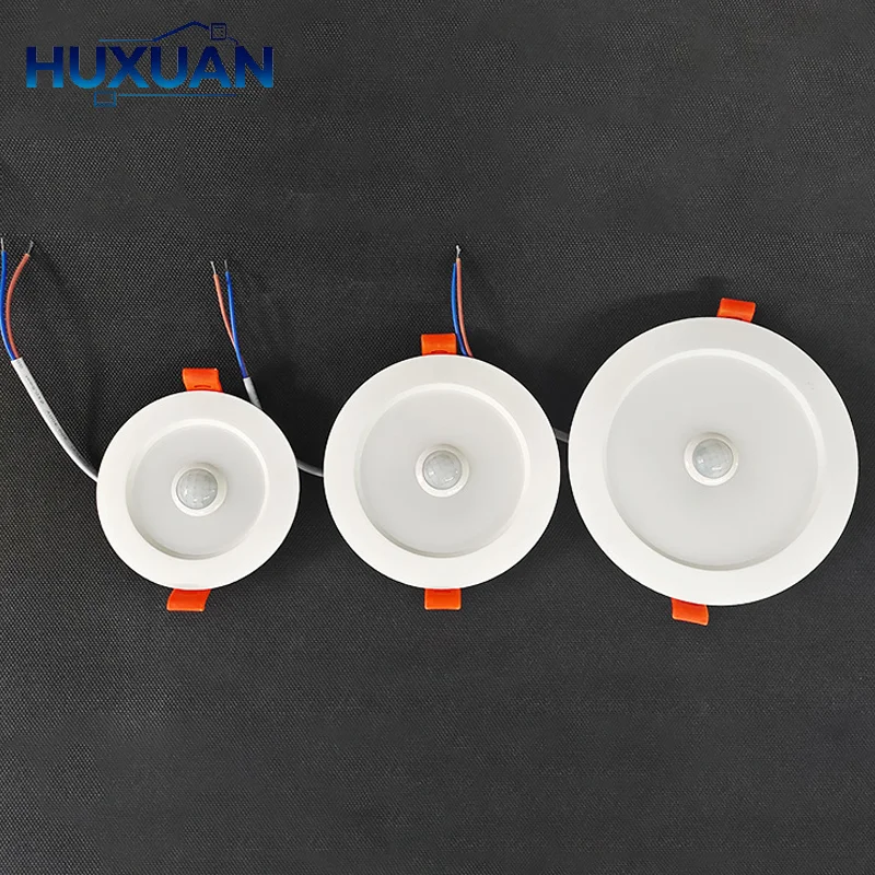 Human Body Motion Sensor Spot LED Downlight Lamparas 220V Ceiling Light 5W 7W 9W Cold White Panel Light For Hallway Stair Depot
