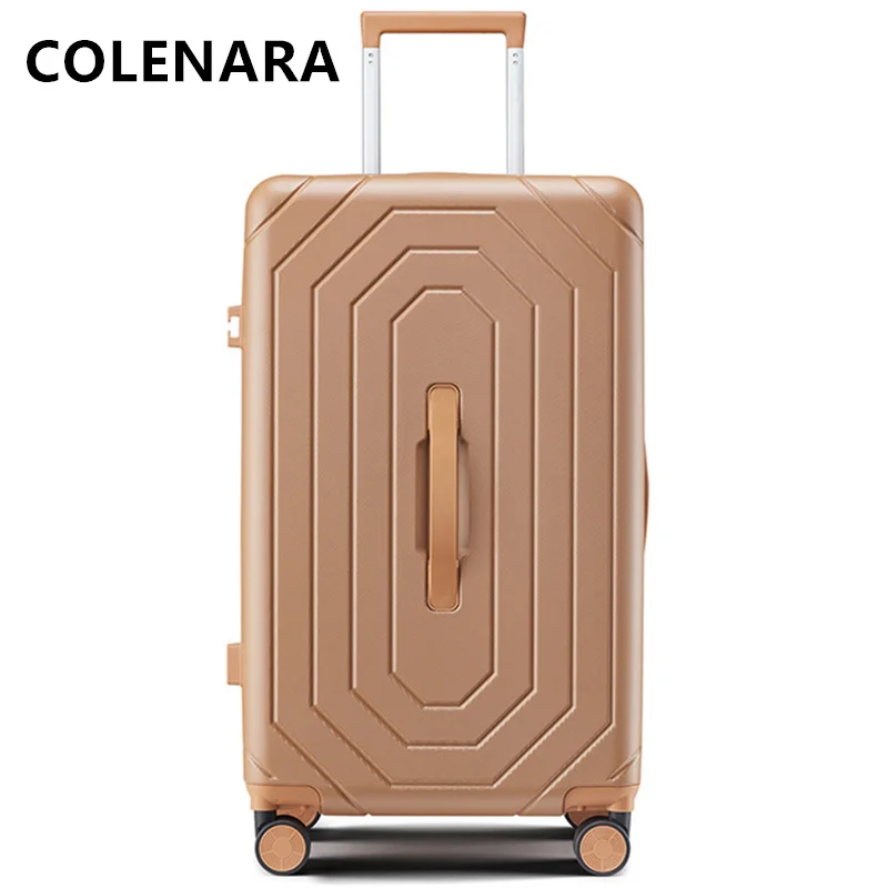 COLENARA 20"ABS+PC Valigia 24"28 pollici Trolley di grande capacità Valigia da uomo Scatola password con ruote Trolley