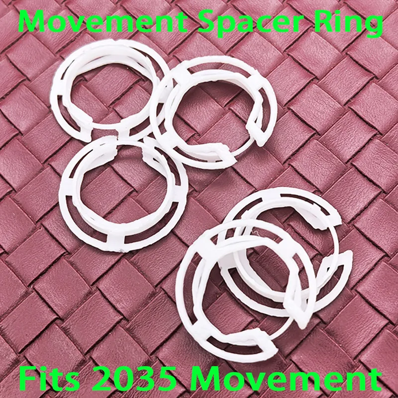 1/2/5 PCS 2035 Movement Spacer Ring Outer Diameter 27mm Height 3.8mm Plastic Fixed Ring Fits for 2035 Movement Repair Replace Pa