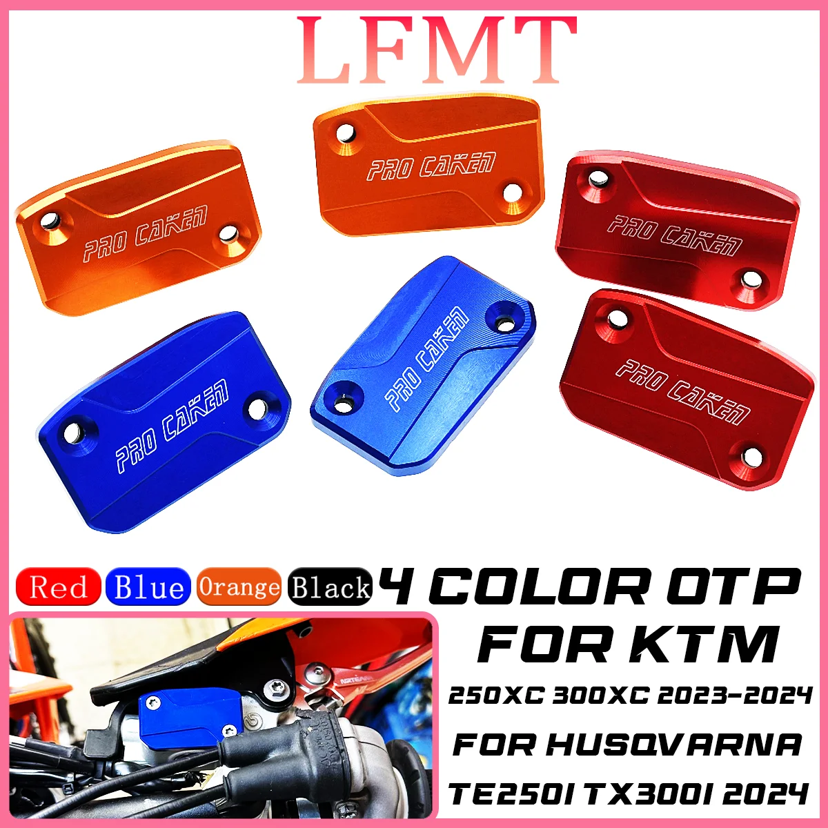 

CNC Front Brake Clutch Reservoir Cap Cover For KTM 150 200 300 350 450 500 EXC EXC-F XC XC-W XCFW SX SX-F TPI Six Days 2017-2023