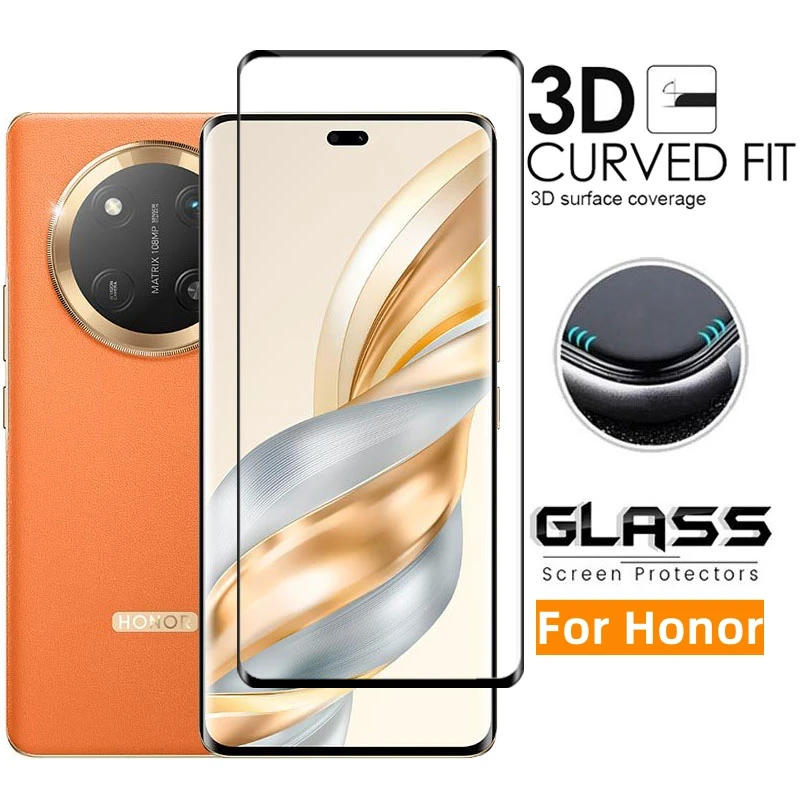 2Pcs Glass For Honor X9c Screen Protector Honor X9c Tempered Glass 3D Protective Phone Film For Honor X9c