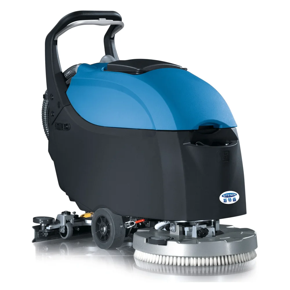 

Hand Push Floor Scrubber Office Cleaning Machine High Cleaning Efficiency Electric Cordless Vacuum Floor Scrubber