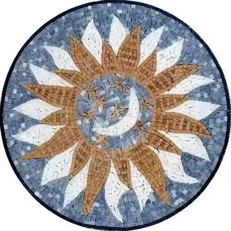 Handmade Natural Marble Mosaic Artwork Luxury Stone Tiles for Wall Floor Home Villa Hotel Decoration