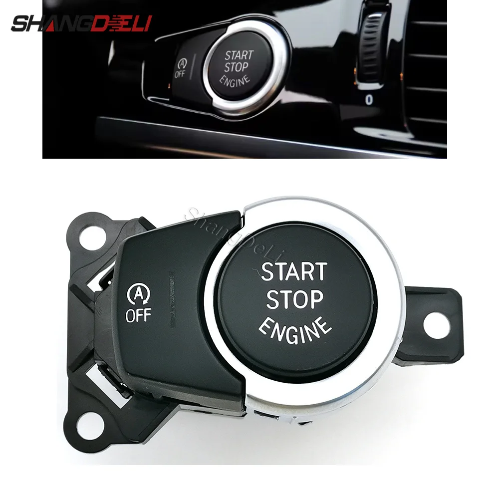 1PC Fit for BMW X5 F15 F85 X6 F16 F86 Car Engine Start Stop Switch Button with OFF Button Replacement